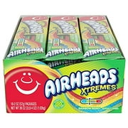 Airheads Xtremes Belts Sweetly Sour Candy, Rainbow Berry, Non Melting, Bulk Party Bag, 2 Oz (Pack Of 18)