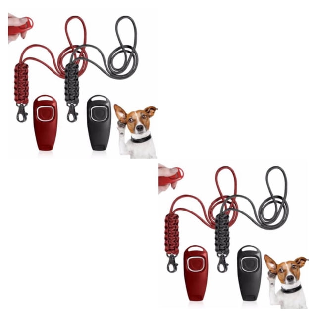 Transemion 2 Pcs ABS Grand Application Sifflet pour Chien Résistant aux Déchirures et Résistant aux Impacts Sifflet pour Chien Rappel 2Ensemble