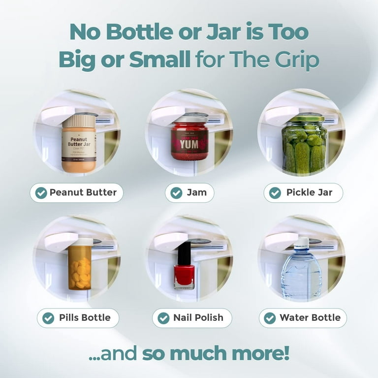The Grip Jar Opener: The Original Under Cabinet Lid Opener, Since 1977,  Opens Any Size/Type of Lid Effortlessly, Perfect for Arthritis, Weak Hands,  and Seniors – Createzlife