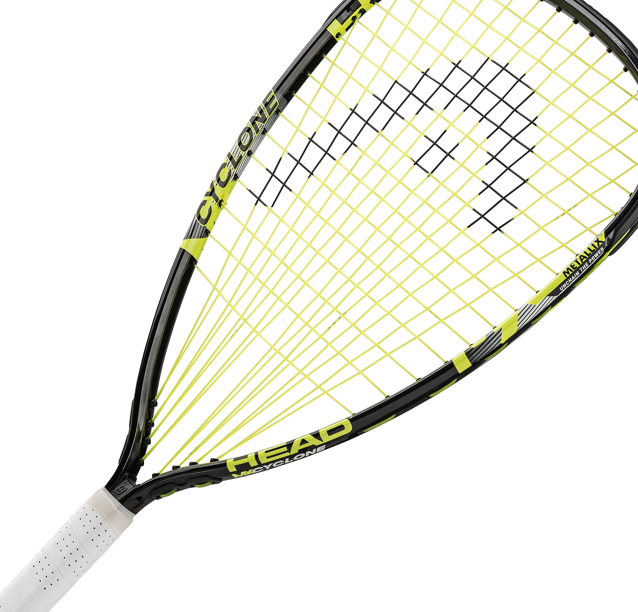 HEAD MX Cyclone Racquetball Racquet, 107 sq. in. Head Size, Black/Yellow, 6.5 Ounces - image 2 of 2