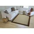 thumbnail image 2 of Mainstays Farmhouse Faux Sisal Brown Olefin Border Indoor Area Rug Set, 3 Piece, 2 of 9