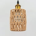 FSLiving Adjustable Length JType Track Light Pendants Twine Braiding
