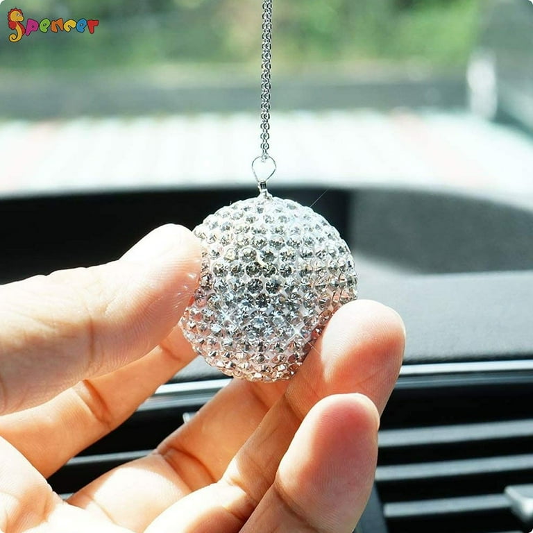 Car Pendant Bling Rear View Mirror Charm Hanging Ornament Decor