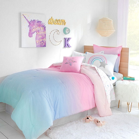 girls unicorn bedding