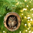 thumbnail image 5 of Christmas Forest Animal Decorations - 2D Acrylic Hanging Ornament for Xmas Tree, Hanging Owl Ornament for Animal Lovers Gift, 5 of 5