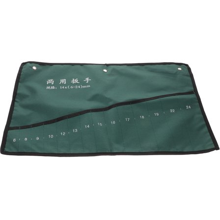 USHOBE Craftsman Tool Bag 1Set Green Canvas Rectangular Pouch with Roll Up Feature for Hand Tools