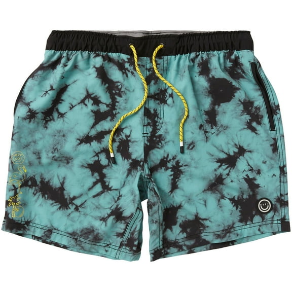 Men's NEFF La Bodega Hot Lap Green  Hot Tub Swim Trunks