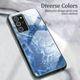 thumbnail image 2 of Allytech Galaxy Note 20 Ultra Cover, Slim Silicone Frame Tempered Glass Back Cover Anti-scratch Shockproof Drop Protection Bumper Defender Case Cover for Samsung Note 20 Ultra, Blue Sea, 2 of 2
