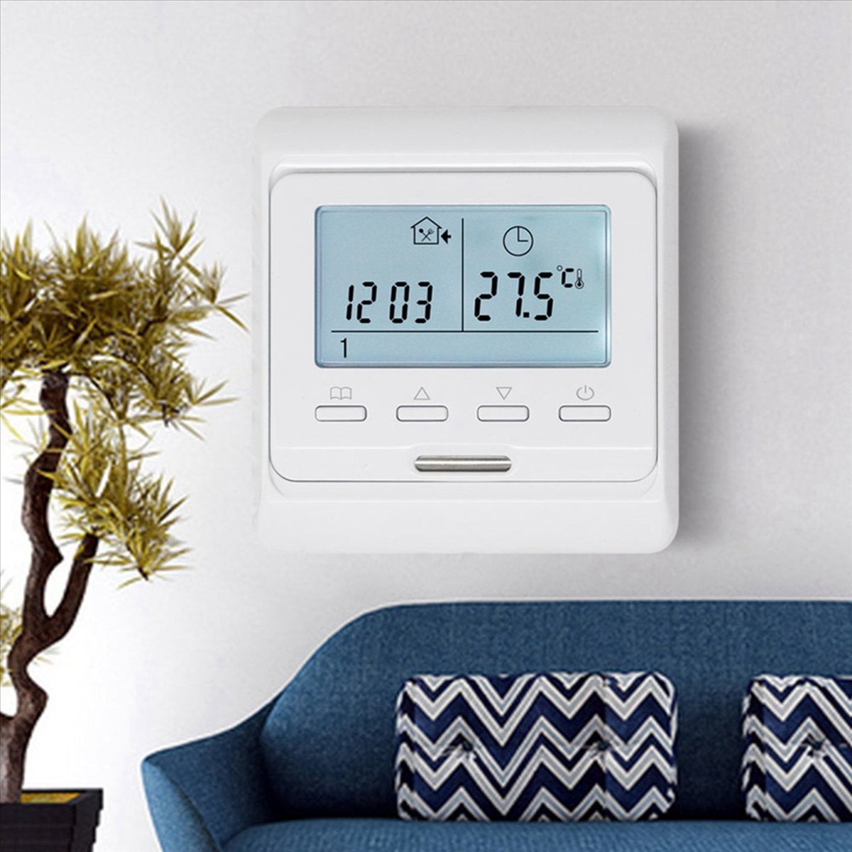 3X 16A 230V LCD Programmable Warm Floor Heating Room Thermostat Thermoregulator Temperature Controller Manual Mechanical