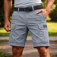 thumbnail image 2 of Sevevn Men's Cargo Shorts Multi-Pocket Utility Shorts with Belt Loops Casual Twill Work Shorts, 2 of 9