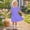 Dark Blue, variant on Fatuov Weekend Casual Dress for Kids Girls Funny Printed Crew Neck Ruffled Comfy Dress for Daily Short Sleeve Summer Beach Dress 3-12 Years