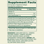 Spring Valley Extra Strength Turmeric Curcumin Complex Softgels Dietary Supplement, 1,000 mg, 90 Ct
