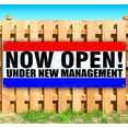 thumbnail image 1 of Now Open Under New Management 13 oz Vinyl Banner With Metal Grommets, 1 of 4