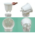 thumbnail image 4 of Self Watering Pots,Bexikou Set of 3 Plastic Planters with Drainage Holes and Deep Reservoir for Indoor Outdoor Garden Plants and Flowers, White, 4 of 8