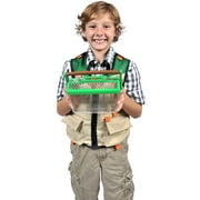 Nature Bound: Critter Barn Habitat - Light-Up Insect Viewer, Built-In Magnifier, Ventilated Lid, Bugs-Fish-Frogs-Worms, Catch & Release Play, Kids 5+