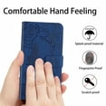 thumbnail image 3 of for Samsung Galaxy A32 4G Phone Case Wallet,Crossbody Strap Women Flip Folio Cover with Card Holders Butterfly Embossed Premium PU Leather Kickstand Wrist Strap Magnetic Closure Case,Darkblue, 3 of 12
