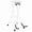 White, variant on 5Core Guitar Stool 3.15" Padded Chair Foldable Heavy Duty Music Seat Built in Foot Rest Guitar Stand