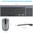 thumbnail image 3 of Wireless Keyboard and Mouse Combo, USB Computer Set, Compact Silent for Windows Laptop, Desktop, PC, 3 of 4