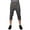 Heather Charcoal/Orange, variant on Ma Croix Mens Capri Fleece Joggers with Zipper Pockets Athletic Workout Casual Short Pants