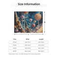 thumbnail image 5 of Uemuo Starry Sky Planet Lollipop Printed Throw Blanket for Couch, Fluffy Fuzzy Blankets for Bed, Sofa, Cozy Flannel Faux Fur Blanket-60"x50", 5 of 6