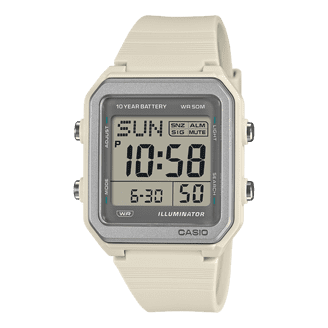 リ*ー様 CASIO UHS ホワイト レジ用品 Casio Men's 22mm Resin Strap Digital Sport Wristwatch, Blue/Black