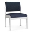 thumbnail image 1 of Lenox Steel Reception Waiting Armless Guest Chair / Silver Steel / Blue / Blue, 1 of 5