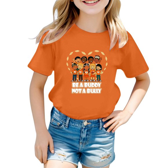 LYHaoo Toddler Kids Orange Coat Day Truth And Reconciliation Shirt For Kids Indigenous Tshirt Tee Tops,Long Sleeve Tees Sizes 13-14 Years