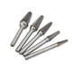thumbnail image 5 of Juego de rebabas de carburo, limas rotativas de un solo corte, vástago de 6mm para limpieza de superficies de tallado de madera y metal, 5 of 12