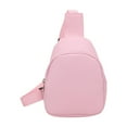thumbnail image 2 of Bolso bandolera para niños, portátil, con correa ajustable, para camping, viajes, excursiones y escuela. Rosa, 2 of 9