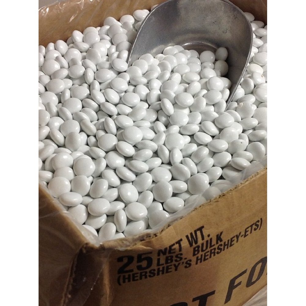 White Hersheyets Hersheyettes candy coated Hershey's Milk chocolate 5