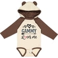 thumbnail image 3 of Inktastic Gammy Loves Me Grandchild Girls Long Sleeve Baby Bodysuit, 3 of 5