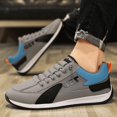 thumbnail image 2 of Mepaouo Mens Bowling Shoes Stylish Lightweight Casual Workout Gym Walking Running Shoes Sneakers(Grey,10), 2 of 7