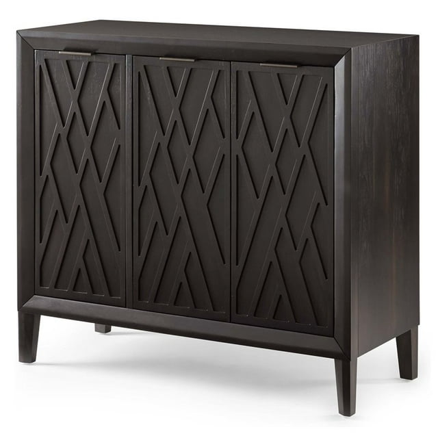 Lane Furniture Shiloh Transitional Wood Accent Console Table in Black