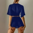 thumbnail image 7 of HUPOM Women Shorts for Women Women's Pants Shorts Mid Short Home Party Fitted Multi-theme Straight-Leg Active Fit Suit size 6, 7 of 7