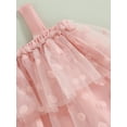 thumbnail image 6 of Bagilaanoe Toddler Baby Girl Summer Dress Sleeveless A-line Princess Dresses Headband 3M 6M 12M 18M 24M 3T 4T Kids Casual Mesh Tulle Sundress, 6 of 8