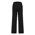 thumbnail image 5 of Mens Cotton Linen Pants Loose Fit Drawstring Elastic Waist Trousers with Deep Pockets Lightweight Beach Summer Fashion Pants XL, 5 of 6