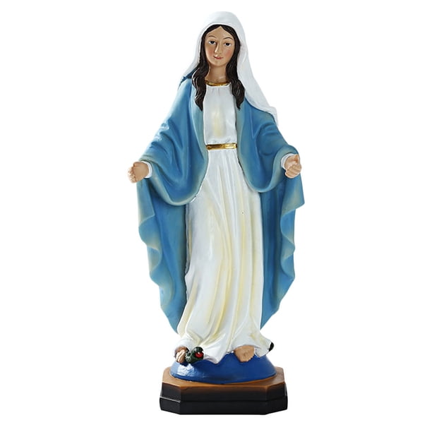 KAKOWELY Adorno de resina para escritorio, adorno de la Virgen María