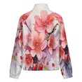 thumbnail image 6 of Jackets for Women Winter Coat Jackets Flannel Stand Collar Jacket(Cherry Blossom Pink ,Size:S-4XL), 6 of 7