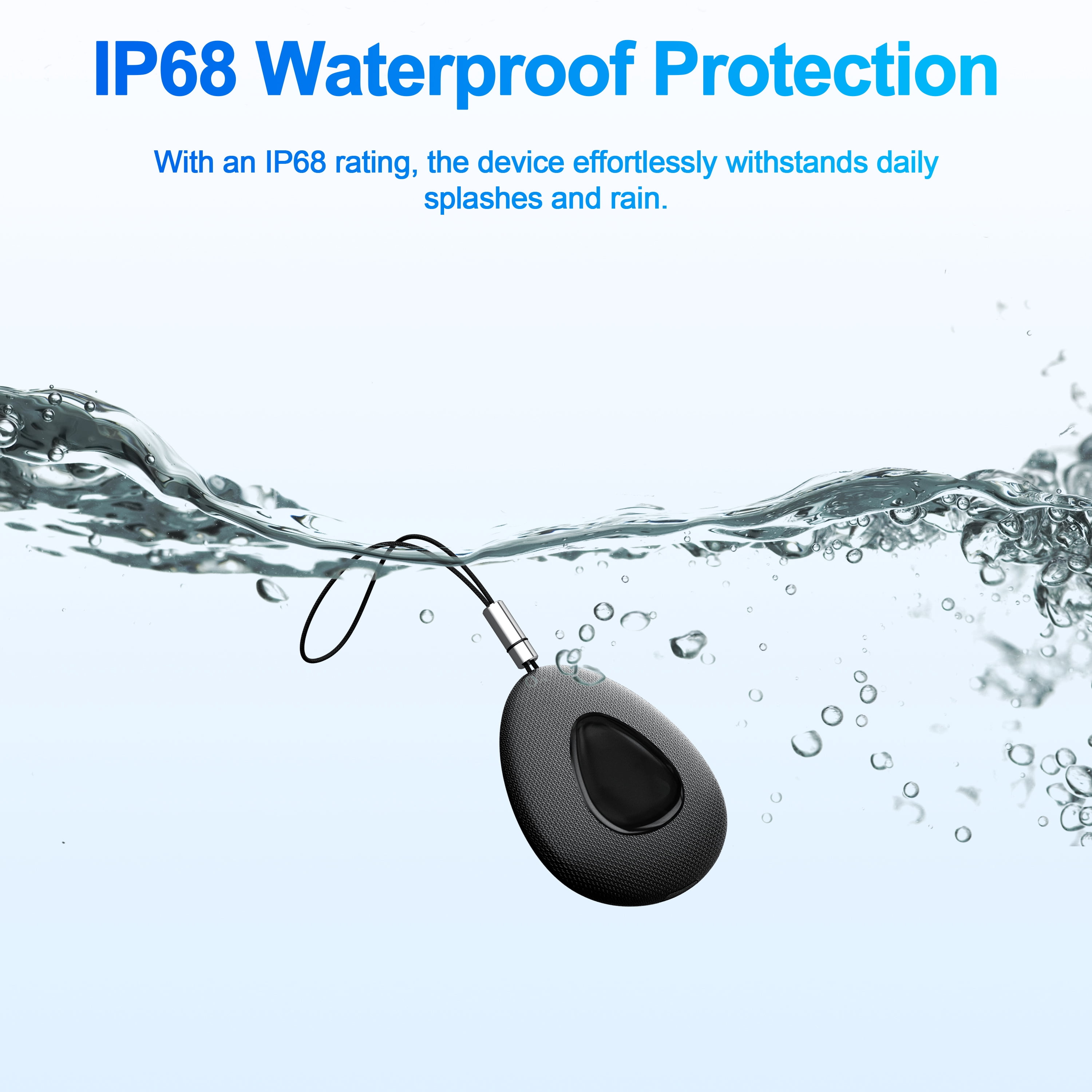 Tracker, 4-Pack Smart Tracker, Key Finder and Item Locator Works with Apple Find My (Android Only), with Protective Case/Key Ring/Lanyard, Tracker Tag for Keys/Luggage/Wallet, etc.