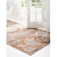 thumbnail image 4 of Unique Loom Autumn Circles Zone Tapis 8' x 10' Rectangulaire Brun Clair/terre Cuite, 4 of 5