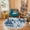 Color 4, variant on Washable Non Slip 4ft Round Rug, Woodland Animals Circle Area Rugs with Tassels Serene Blue Tones Bear Moose Fox Tones Carpet for Nursery Bedroom Living Room Playroom Tent Rug