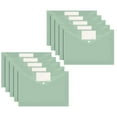 thumbnail image 1 of Plastic Envelopes 10 Pack A4 Letter Size Plastic File Folder With Label Pocket Plastic Envelopes With Closure Plastic File Folders Plastic Envelopes For Documents, 1 of 9