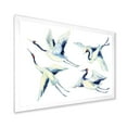 thumbnail image 2 of Designart 'Asian Crane Bird Impression II' Traditional Framed Art Print, 2 of 4