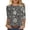 Multicolor-Shirts, variant on Jsaierl 3/4 Length Sleeve Tops for Women Casual Crew Neck Shirts Dressy Floral Ladies Blouses Going Out Dressy Tunic Top S-2XL