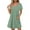 (Type 42)Mint Green, variant on Patlollav Womens Fashion Summer Solid Color Short-Sleeved V-Neck Casual Dress