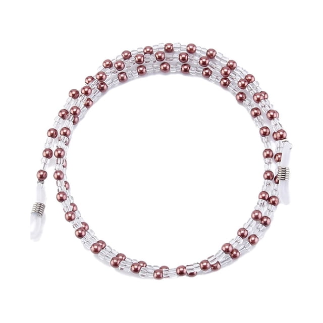 Maoww Glasses Strap Unique Eyeglasses Hanging Chain Eyewear Fix Rope Anti-lost Ropes Fashion Accessory Fixator Chains for Fixing Decor Brown