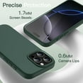 thumbnail image 5 of JETech Liquid Silicone Case for iPhone 16 Pro Max 6.9-Inch, Silky Soft Touch Full-Body Protective Phone Case, Anti-Scratch Shockproof Cover with Microfiber Lining (Midnight Green), 5 of 6