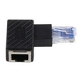 thumbnail image 2 of CNKOO 90 Degree Right Left Up Down Angle RJ45 Male to Female Cat 5 / 6 Ethernet LAN Extension Adapter, 2 of 3
