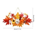 thumbnail image 2 of Tyidzon Fall Decorations for Home Fall Door Decor Pumpkin Maple Leaf Door Sign for Harvest Outdoor Indoor Window Wall Yard Thanksgiving Decorations, 2 of 6