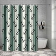 thumbnail image 4 of Bathroom Shower Curtain Classic Sports Athletic Football Waterproof Shower Curtains with Hooks, Geometric Green Stripes Bath Curtains Bathtub Curtain Home Decor 72x84in, 4 of 9